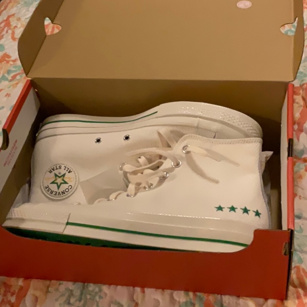Chuck 70 HI Vintage White/Green Converse